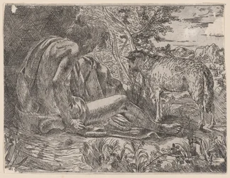 Døperen Johannes med et lam, 1600-35.
