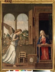 ""Bebudelsen"" (Bebudelsen) Maleri av Giovanni Battista Cima da Conegliano (ca. 1459-1517) 1495 Dim. 136x107 cm St. Petersburg, eremitasjemuseet