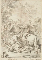 The Conversion of Saint Paul (grafitt og blekk på papir)