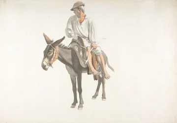 Bonde på et esel, ca. 1783-87.