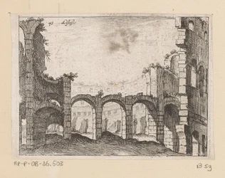 Rester av Colosseum i Roma Listesso (tittel på objekt) Utsikt over Roma (serietittel) Alcune vedute et prospettive di luoghi dishabitati di Roma (serietittel)