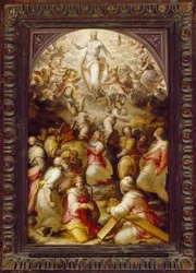 Kristus i herlighet med Sts Agnes og Helena, 1500-tallet