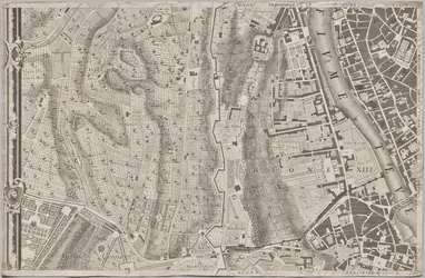 Nytt kart over Roma brakt frem i lyset av Giambattista Nolli i året MDCCXLVII, kjent som La Pianta Grande di Roma