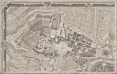 Nytt kart over Roma brakt frem i lyset av Giambattista Nolli i året MDCCXLVII, kjent som La Pianta Grande di Roma