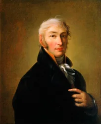 Portrett av forfatteren og historikeren Nikolay M Karamzin, 1805