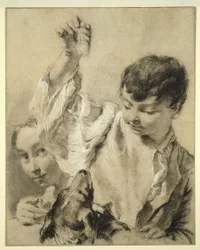 Giacomo mater en hund