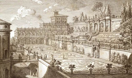 Colonna Gardens i Roma, av Giovanni Battista Piranesi (1720-1778)