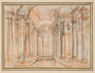Fantasy basert på verandaen til Pantheon