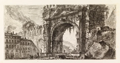Augustusbuen i Rimini, fra serien Alcune vedute di Archi Trionfali, ed altri monumenti
