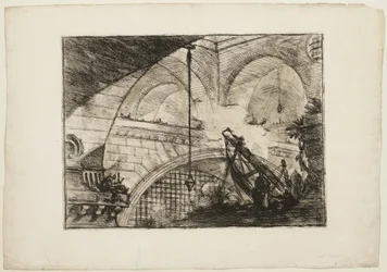The Arch with a Shell Ornament, plate 11 fra Imaginary Prisons
