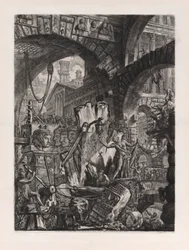 The Man on the Rack, plate 2 fra Carceri d