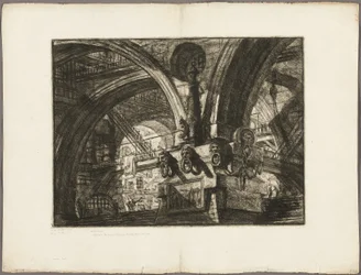 The Pier with a Lamp, plate 15 fra Imaginary Prisons