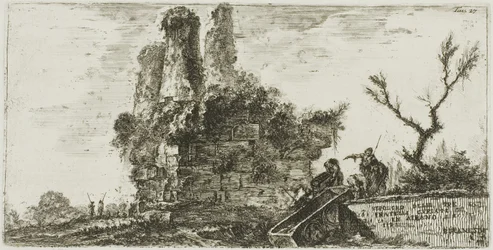 Graven til de tre Curiatii-brødrene i Albano, plate 27 fra Some Views of Triumphal Arches og andre monumenter