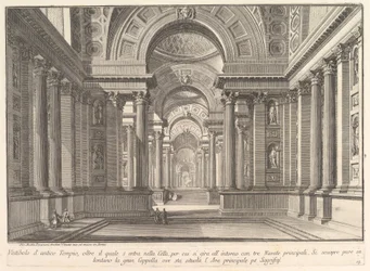 Forhall i et antikt tempel... (Vestibolo d