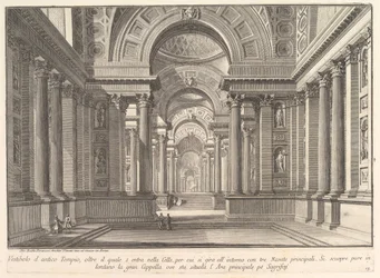 Vestibylen til et gammelt tempel. . . Vestibylen til det gamle tempelet. . ., ca. 1743-50.