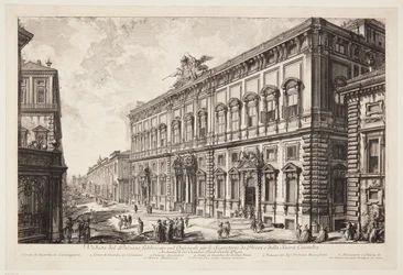 Utsikt over Palazzo della Consulta på Quirinalhøyden, som huser det pavelige sekretariatet