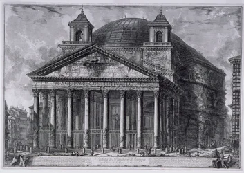 Utsikt over Pantheon of Agrippa, ca. 1761 (etsninger)