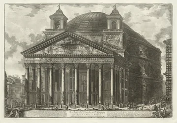 Utsikt over Roma: Pantheon, 1761.