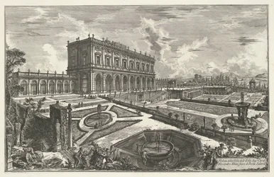 Villa Albani te Roma Utsikt over Villa dell