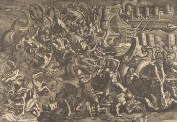 Trojanerne frastøter grekerne, 1538.