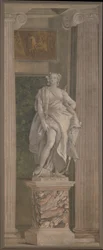 Aritmetikk, 1760 (freskomaleri overført til lerret)