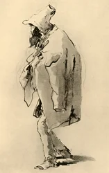Skjegget mann, midten av 1700-tallet, 1928