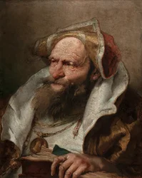 Byste av en gammel mann, 1751-55