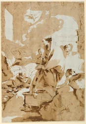 Tegning, Bebudelsen, ca. 1732