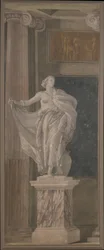 Metafysikk, 1760 (freskomaleri overført til lerret)