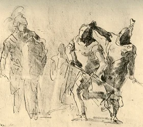 Minerva sjekker Achilles Wrath, c1757, 1928