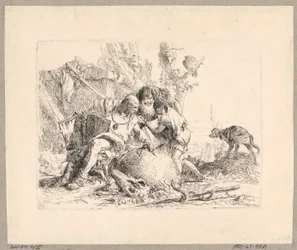 Two Philosophers and Boy, plate 22 fra Scherzi di Fantasia