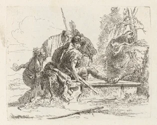 To soldater og to kvinner, fra Vari capricci (Various Capriccios)