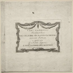 Forskjellige caprices, 1785.