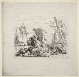 Ulike caprices: Kvinnen i håndjern, 1785.