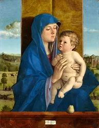 Madonna med barn (Madonna av Alzano) Madonna med pære