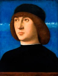 Portrett av en ung mann, ca. 1490 (olje på panel)