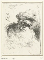 Leder for en gammel mann med lue Liten studie av hoder med orientalsk hodeplagg (serietittel)