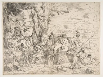 Laban søker etter avguder blant Jacobs eiendeler, ca. 1635-40.