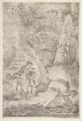 Theseus finner farens armer, 1645 publisert 1648.