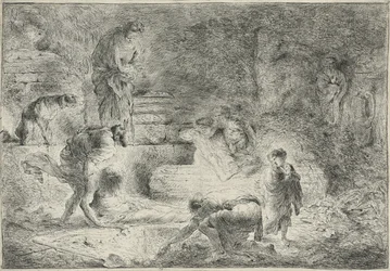 Tobit begraver de døde, ca. 1647-51