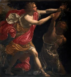 Tilskrevet Giovanni Bilivert - Apollo Flaying Marsyas, 1630 c.