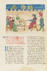Decameron, A Spiritual Surgeon - Malgherida de#39;Ghisolieri lytter til Alberto de#39;Zancari, First Day, novelle 10.
