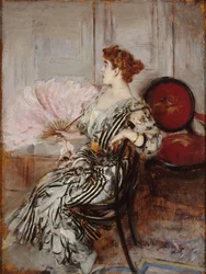 Portrett av Madame Torri, danser ved Operaen, ca. 1900.