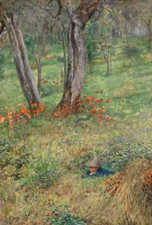A Woodland Hideout (wc på papir)