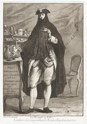 Le Masque au caffé (Den maskerte mannen tar kaffe)