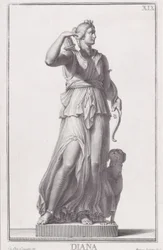 Statue av Diana, 1734.