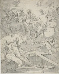 Stigmatisering av Santa Maria Maddalena de#39; Pazzi