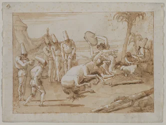 Kvinnen med en tamburin, 1790-tallet.
