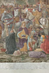 Milan, refektoriet til Cenacolo Vinciano, Donato Montorfano, Kristi korsfestelse