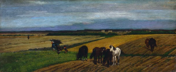 Beite, av Giovanni Fattori (1825-1908)